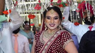 Indian wedding Brides Entry with the bridesmaids [upl. by Ayerim]