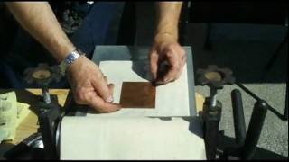 Demonstration of Copper Plate Printing [upl. by Eibbor]