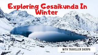 Gosaikunda lake during winter 2019 [upl. by Eehsar506]