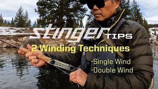 2 Winding Techniques you need to know when Euro Nymphing with a Stinger micro reel [upl. by Ninette]