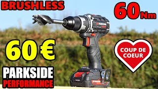 PARKSIDE PERFORMANCE Perceuse visseuse BRUSHLESS 20 V Cordless Drill driver PABSP 20 Li A1 [upl. by Llerrehc817]