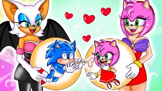 Oh No Brewing Cute Baby Factory Pregnant But Rich And Poor  Sonic The Hedgehog 3 Animation [upl. by Liss]