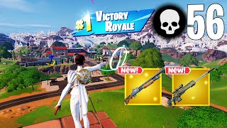 56 Elimination Solo Vs Squads Gameplay Wins NEW Fortnite Chapter 5 [upl. by Aiekan]