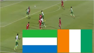 Sierra Leone 10 Côte dIvoire Résumé du match  Éliminatoires Coupe dAfrique Nations [upl. by Vala]