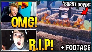 STREAMERS REACT TO WAILING WOODS BURNING DOWN Event FOOTAGE [upl. by Eirrehc]