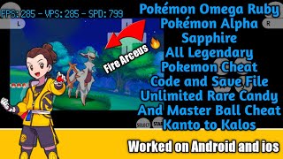 Pokemon Omega Ruby cheat codes and Save File All Infinite Items 9999X On Android Full Explained [upl. by Dibb]