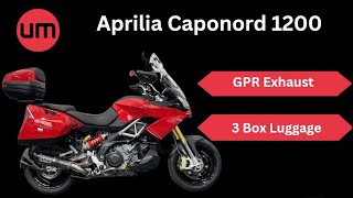 Aprilia Caponord 1200  GPR Exhaust  Walk Around [upl. by Darya]