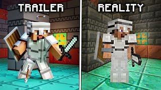 Minecraft 121 Trailer VS Reality [upl. by Tynan920]