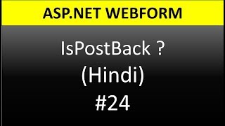 ASPNET WebForm Tutorial For Beginners 24  IsPostBack [upl. by Nieberg]