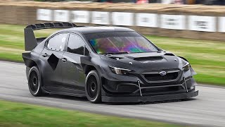 670HP Subaru WRX 2024 Project Midnight attacking the Goodwood hillclimb course [upl. by Aissat278]