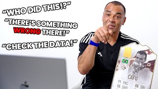 ICON CAFU REACTS TO HIS FIFA STATS [upl. by Bow]