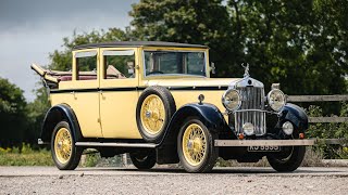 1929 Lanchester 30hp Straight Eight Landaulette [upl. by Ecallaw903]