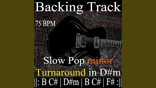 Backing Track Slow Pop minor Turnaround in Dm [upl. by Storer]