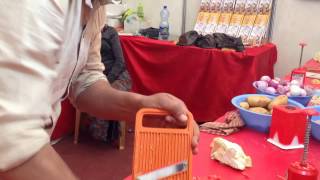 amazing tomato slicer and other kitchenware at addis ababa Christmas market [upl. by Liarret579]