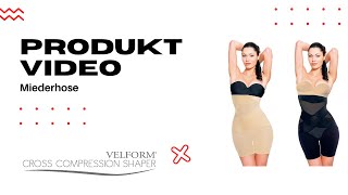 Velform® Cross Compression Shaper Long  Figurformende Miederpants mit hoher Taille  AntiWundreib [upl. by Namar]