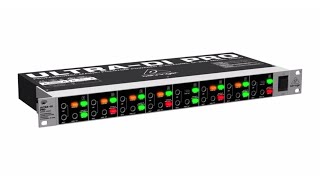 ULTRADI PRO DI800 Professional MainsPhantom Powered 8Channel DIBox [upl. by Vinna]