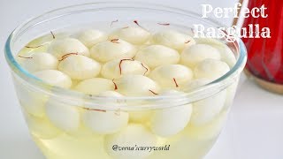 Perfect Rasgulla  Spongy Bengali Rasagula Recipe  Rasagula in Malayalam Ep647 [upl. by Toile]