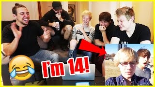 REACTING TO OUR FIRST VINES  CRINGE WARNING  Sam Golbach [upl. by Duile]