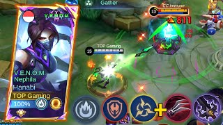 HANABI HIGH CRITICAL DMG ONE SHOT DELETE😨 Build Top Global Hanabi 2024 Gameplay  MLBB [upl. by Nitsa648]