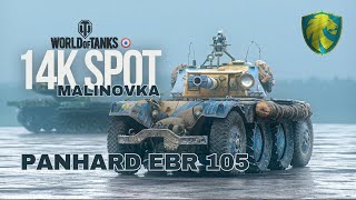 World of Tanks  Panhard EBR 105  14k spot and 2k damage EASY  LovibaklajaN UDAF [upl. by Edithe]