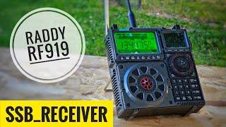 Raddy RF919  HFAIRVHFUHF  AMFMSSB Receiver [upl. by Imelida]