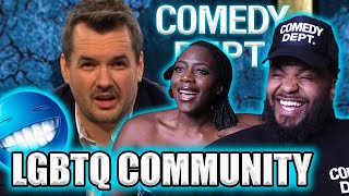 Jim Jefferies LGBT Community BLACK AMERICAN COUPLE REACTS [upl. by Nayek]