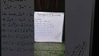 Class 9 Factorisation of Polynomials maths important class9 factorisationofpolynomials [upl. by Cairistiona]