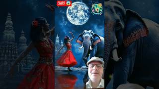 woman fuses with elephant americagottalent agt magic talent Prayagraj voice 20 [upl. by Hilbert]