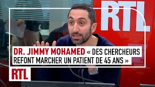 Jimmy Mohamed  quotDes chercheurs suisses refont marcher un patient paraplégique de 45 ansquot [upl. by Kathrine]