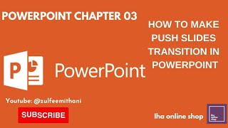 Push Slide Transition in MS PowerPoint youtube msofficeprofessional powerpoint trending slides [upl. by Siravaj]