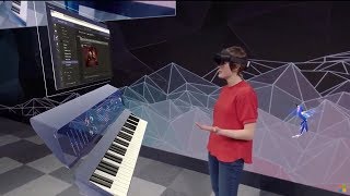 Microsoft HoloLens 2  Demo onstage at MWC 2019 [upl. by Saber]