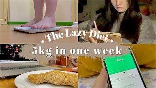 diet vlog 1 5kg in a week no workout diet journal  indonesia [upl. by Berkow]