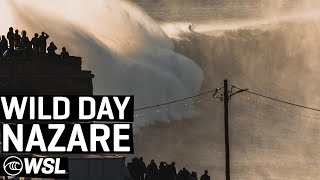 North Atlantic Kicks Off 2022 With Wild Day At Nazare  HIGHLIGHTS [upl. by Eldnek733]