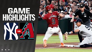 Yankees vs Dbacks Game Highlights 4224  MLB Highlights [upl. by Novonod979]