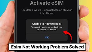 How to Fix eSIM not Working on iPhone [upl. by Eladnor]