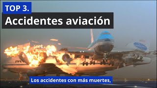 🔵Top 3 Accidentes de avión con más muertes [upl. by Asiralc788]