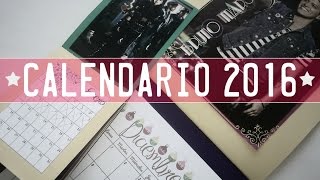 DIY CALENDARIO HECHO A MANO  EMILY SCRUSE [upl. by Eanad870]