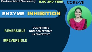 Enzyme Inhibition BSc 2nd YearCompetitiveNon CompetitiveUncompetitiveIrreversible [upl. by Mohandas]