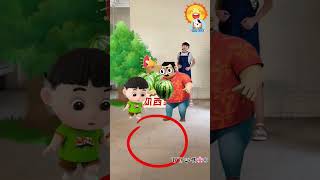 Hai Bố Con Mua Dưa Hấu Bị Trộm Xe hoathinhvuinhon funny hoathinhthieunhi cartoon haihuoc [upl. by Lenka]