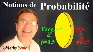 Notions de Probabilité et les issues  cours qcm maths 3ème [upl. by Adanama]