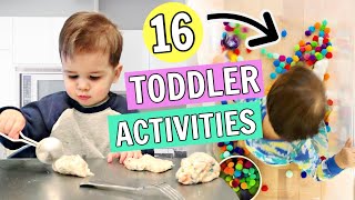 16 Toddler Activities You Can Do at Home  12 year olds [upl. by Crescint]