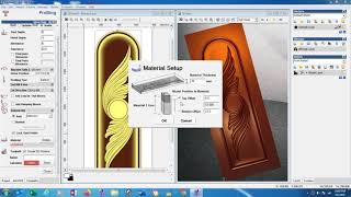 How to make 3d toolpath in Artcam 2008 for wooden material [upl. by Noyk209]