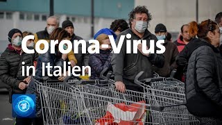 Mehr als 160 Corona Infektionen in Italien [upl. by Egiap]