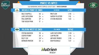 Mildura West CC 2nds v Nichols Point CC 2nds [upl. by Deloris]