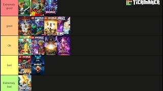 Ninjago season tier list [upl. by Cod]