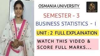 BUSINESS STATS  I  UNIT 2  DIAGRAMMATIC amp GRAPHICAL PRESENTATION OF DATA  shivanipallela [upl. by Qerat21]