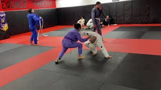 Narrated Roll With Sneaky Purple Belt quotTalanquot at Victory MMA [upl. by Lenehc953]