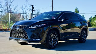 2022 Lexus RX 350 F Sport  Amazing Red Interior Luxury Utility Vehicle [upl. by Hsinam781]