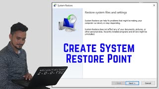 How to Create a System Restore Point  Windows 10  windows10 [upl. by Savanna160]