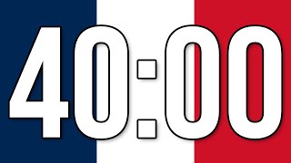 Minuterie 40 minutes  minuteur parfait  compte à rebours [upl. by Nizam]